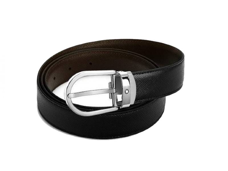 SELF- ADJUSTABLE REVERSIBLE BLACK/BROWN BELT MONTBLANC 113834